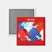 American Reitsport Magnet (Vorderseite/Rückseite)