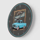 American Retro Classic Trucks Large Clock Große Wanduhr (Winkel)