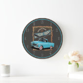 American Retro Classic Trucks Large Clock Große Wanduhr (Zuhause)