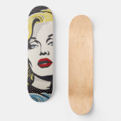 American Retro Pop Art Diva Skateboard (Vorderseite)