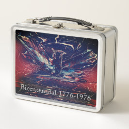 American Revolution Bicentennial Metall Brotdose