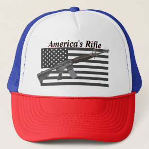 American Rifle USA Flag Favorite Rifle MSR AR15 Truckerkappe