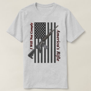 American Rifle USA Flag I wird Light nicht erfülle T-Shirt