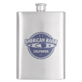 American River California Kayaking Flachmann (Vorderseite)