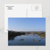 American River-Folsom Postkarte (Vorne/Hinten)