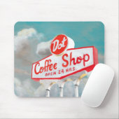 American Roadside | Coffee Shop-Abonnement Mousepad (Mit Mouse)
