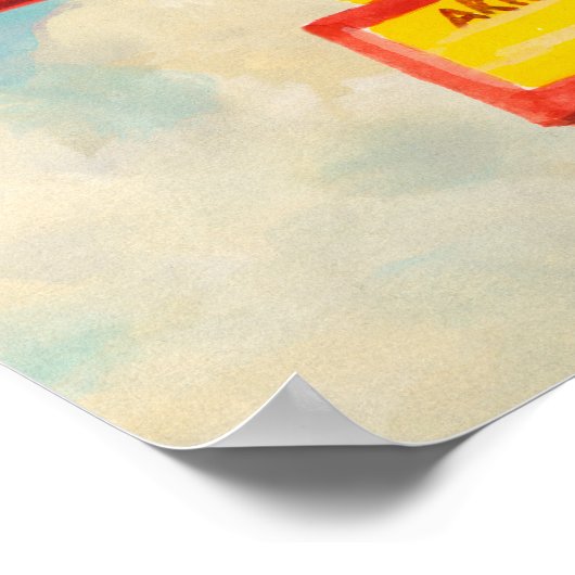 American Roadside | Restaurant Poster (Ecke)