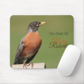 American Robin Bird (der Schreibtisch)*Personalize Mousepad (Mit Mouse)