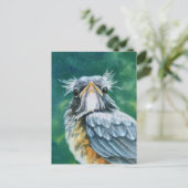 American Robin Bird Fledglage Wasserfarben Kunst Postkarte (Stehend Vorderseite)
