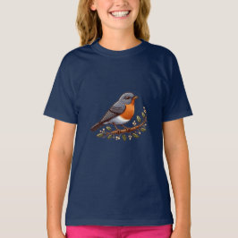 American Robin Bird Kids Basic T - Shirt
