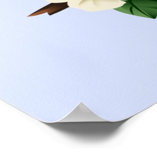 American Robin Bird Poster (Ecke)