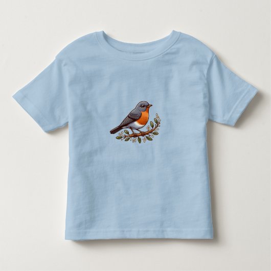 American Robin bird Toddler Fine Jersey T - Shirt (Vorderseite)