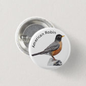 American Robin Button (Vorne & Hinten)