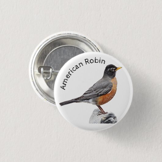 American Robin Button (Vorne & Hinten)