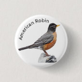 American Robin Button (Vorderseite)