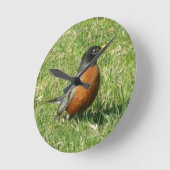 American Robin Clock Runde Wanduhr (Winkel)