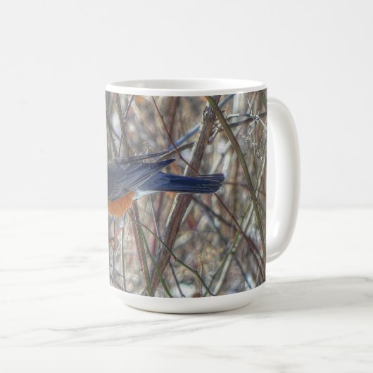 American Robin Coffee Tasse (VorderseiteRechts)