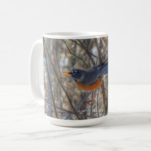 American Robin Coffee Tasse (Vorderseite Links)
