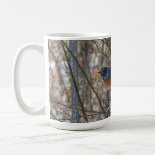 American Robin Coffee Tasse (Links)