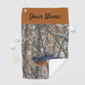 American Robin Golf Towel Golfhandtuch (Insitu)