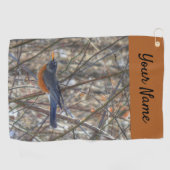American Robin Golf Towel Golfhandtuch (Horizontal)