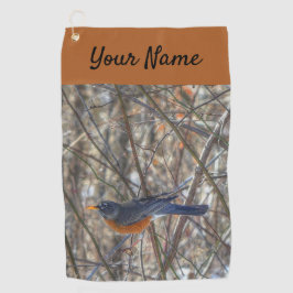 American Robin Golf Towel Golfhandtuch