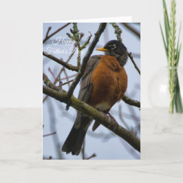 American Robin Happy Father's Day Card Karte