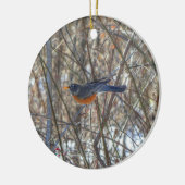 American Robin Keramik Ornament (Links)