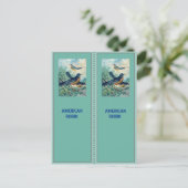 American Robin Lesezeichen Postkarte (Stehend Vorderseite)