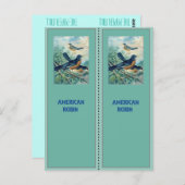 American Robin Lesezeichen Postkarte (Vorne/Hinten)