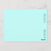 American Robin Lesezeichen Postkarte (Rückseite)