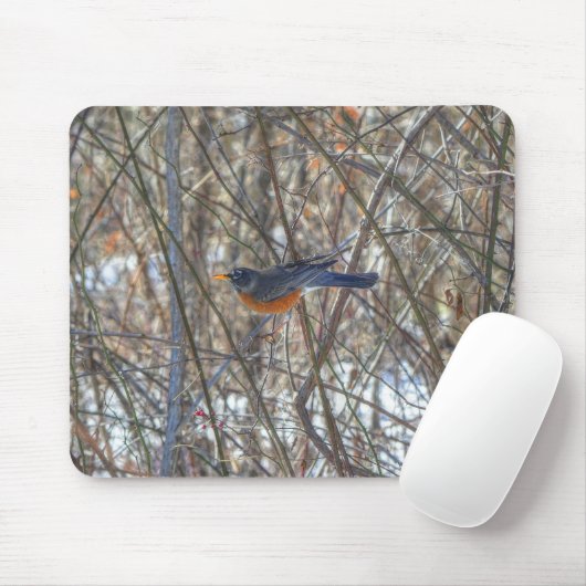 American Robin Mousepad (Mit Mouse)