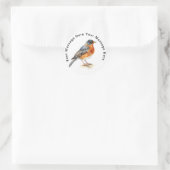 American Robin Runder Aufkleber (Tasche)