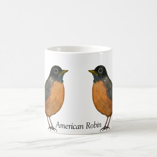 American Robin White Coffee Cup Kaffeetasse (Mittel)
