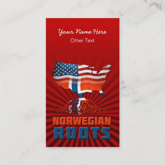American Roots Business Cards Visitenkarte (Vorderseite)
