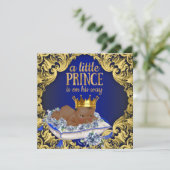 American Royal Prince Baby Dusche Einladung (Stehend Vorderseite)