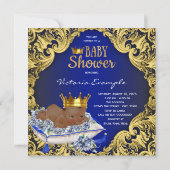 American Royal Prince Baby Dusche Einladung (Rückseite)