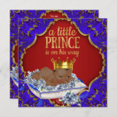 American Royal Prince Baby Dusche Einladung (Vorne/Hinten)