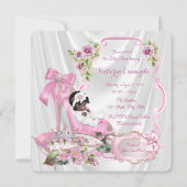 American Royal Princess Baby Dusche Einladung (Rückseite)