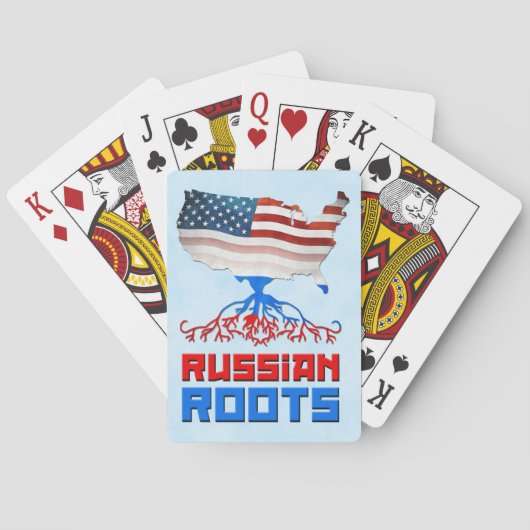 American Russian Roots Playing Cards Spielkarten (Rückseite)