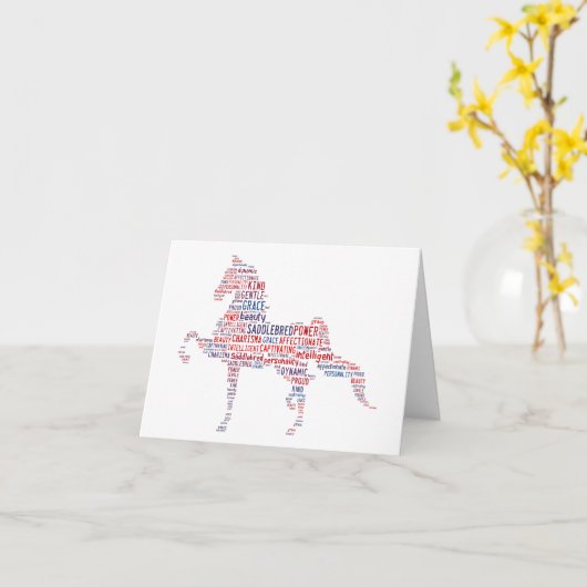American Saddlebed Note Card Karte (Gelbe Blume)
