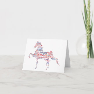 American Saddlebed Note Card Karte