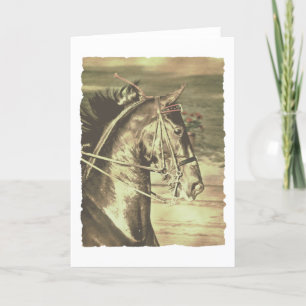 American Saddlebred Faux Vintage Karte