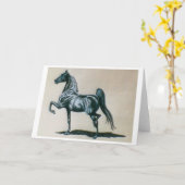 American Saddlebred Horse Blank Grußkarte Karte (Gelbe Blume)