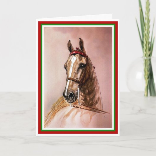 American Saddlebred Horst Weihnachtskarte Feiertagskarte (Vorderseite)