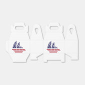 American Sailboat Favor Box Geschenkschachtel (Ungefaltet)
