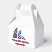 American Sailboat Favor Box Geschenkschachtel (Vorderseite)