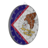 American Samoa Flag Dartscheibe (Vorderseite Links)