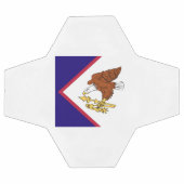 American Samoa Flag Fußball (Flach)
