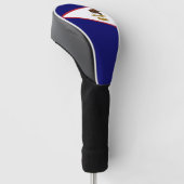 American Samoa Flag Golf Head Cover Golf Headcover (angewinkelt)
